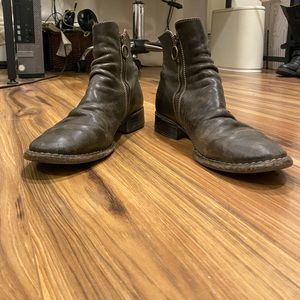 FIORENTINI+BAKER BLACK ZIPPER BOOTIES